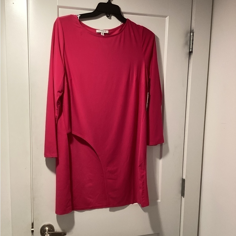 Nwt‎ Chaus Size XL Blouse Hot Pink